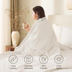 Andency Comforter Full Size Set Beige, 3 Pieces Boho Tassel Lightweight Bedding - Image 3