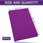 Whaline 18Pcs Felt Fabric Sheets Soft Thick Assorted Purple Craft Felt Pack - Image 2