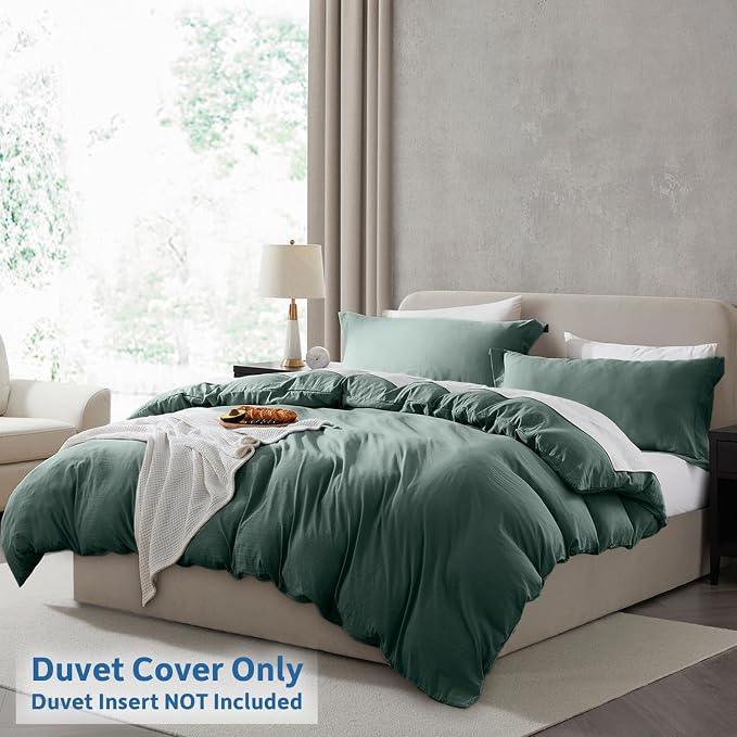 Nestl Forest Green California King Duvet Cover Sets - Image 2