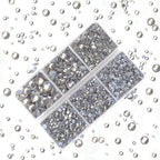 4000Pcs Mixed Size Hot Fix Round Crystals Gems Glass Stones Hotfix Flat Back - Image 5