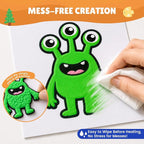 JoyCat Puffy Velvet Markers for Kids, 10-Color Heat-Activated Puffy Paint - Image 4