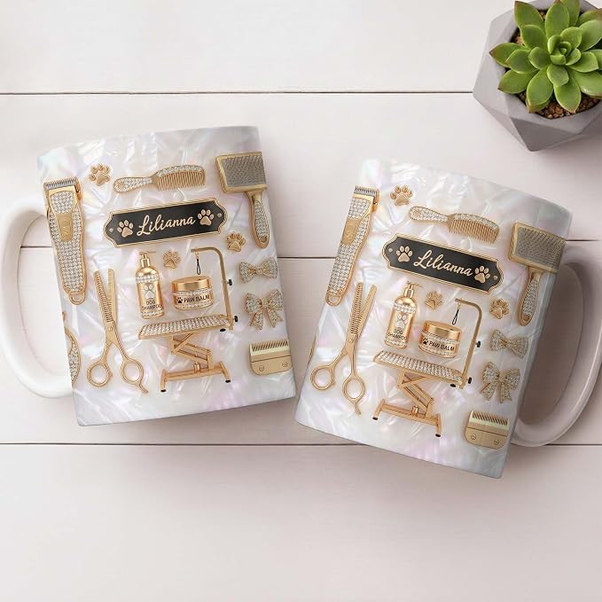 Personalized Funny Groomer Mug for Women, Hairdresser Coffee Cup Gift for - Image 8