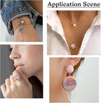 FASHEWELRY 50Pcs Natural Rose Quartz Cabochons Flat Back Gemstone Cabochons - Image 2