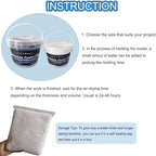 Foam Clay Cosplay Moldable Air Dry Foam Clay Craft 300g White Lightweight - Image 5