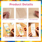 40-Set Bookmark Making Kit, 300GSM Blank Cardstock, 10 Spare Practice Cards - Image 3