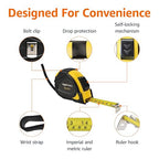 Amazon Basics Self-Locking Tape Measure, Accurate Dual Scale inch/metric - Image 4