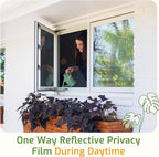 LUTE One Way Window Privacy Film, Window Tint, 35.4" x 157.4" | Sun Blocking UV - Image 9