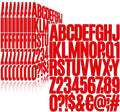 Letter Stickers, Mailbox Numbers, 2 Inch Waterproof Vinyl Alphabet | 2 Inch Red by Llewyn