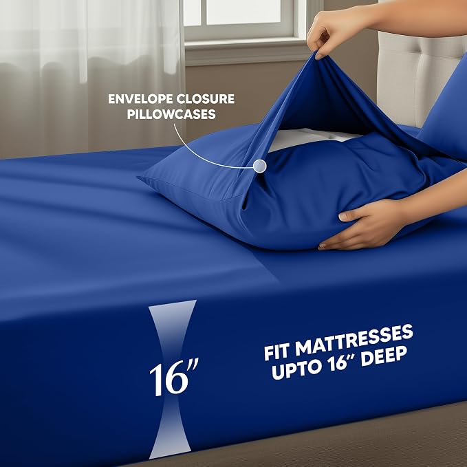 Utopia Bedding Queen Size Sheet Set – 4 Piece Bed Sheets, Soft and Breathable - Image 4