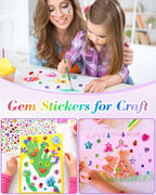 6124Pcs Gem Stickers-Self-Adhesive Face Jewelry Stickers, Acrylic Gems DIY - Image 6