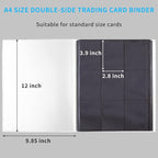 Card Binder, Upgraded 9 Pockets Trading Card Collection Binder - Image 7