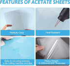 30 Pcs Heat Resistant Clear Acetate Sheets - Image 4
