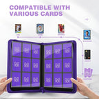 Trading Card Binder with 9 Side Loading Pocket Card Album Hold Up to 540 Cards - Image 2