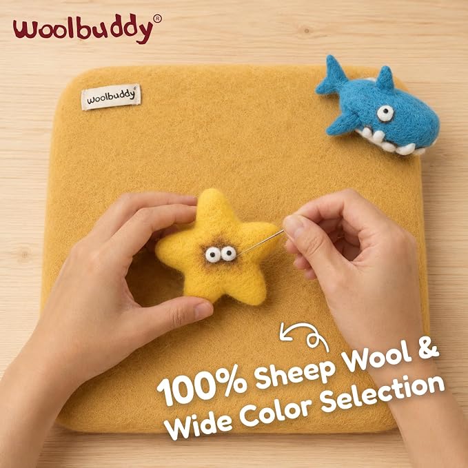 Woolbuddy Wool Felting Pad 10 x 10 x 1.5 Inch, Durable Needle Felting Mat - Image 2