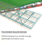 Sewing Ruler, 5 Piece Quilting Rulers, 3 x17 Inch, 1.5 x17 Inch, 3 x12 Inch - Image 4