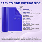 XSEINO Heat Transfer Vinyl Roll, RoyalBlue Iron on Vinyl Roll - Image 2