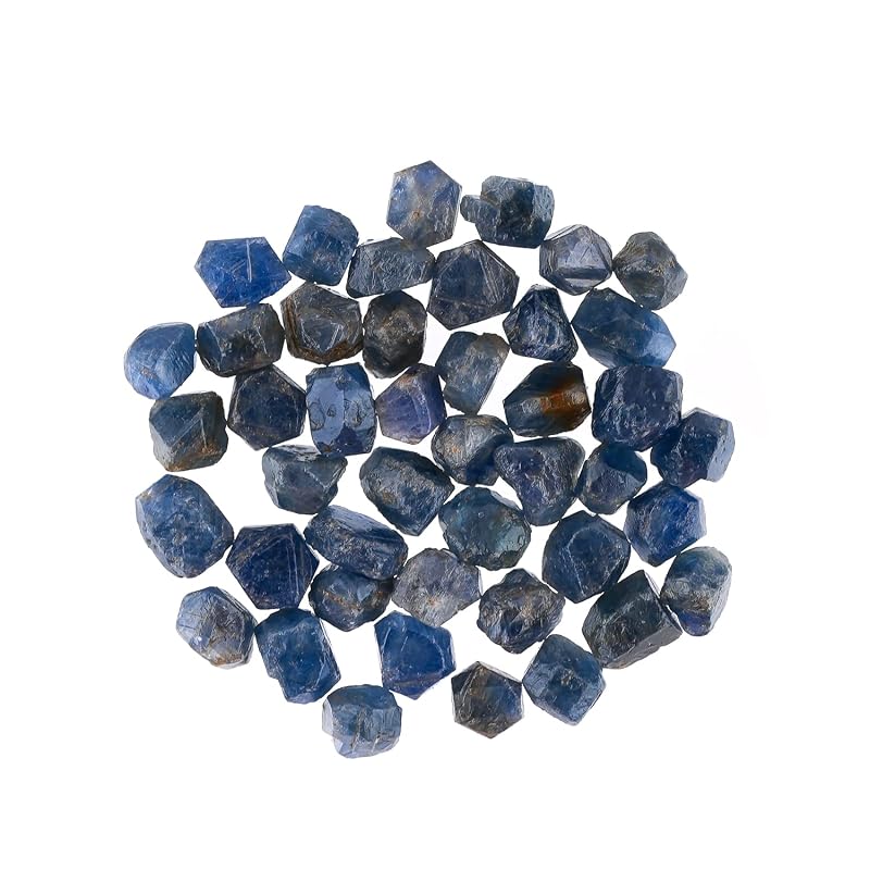 ColouredRocks 100 carats Blue Sapphire Crystals, Raw Stones, Rough Gemstones by ColouredRocks