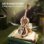 ROKR 3D Puzzles for Adults 1:5 Scale Cello Model Kit - Image 2