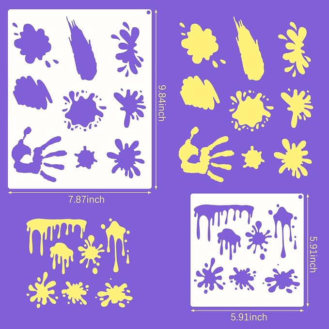 Marspark 10 Pcs Graffiti Stencils - Image 4
