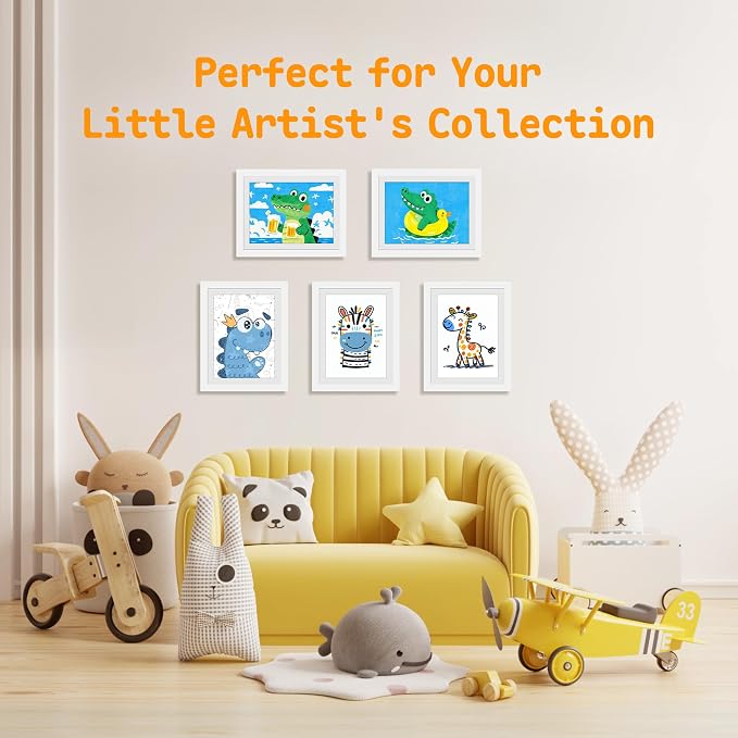4 Pack Kids Artwork Frames Changeable 10 x 12.5 Inch Children Art Projects - Image 7