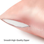 BEDELITE Satin Pillowcase with Zipper, Coral King Size Pillow Cases Set of 2 - Image 5