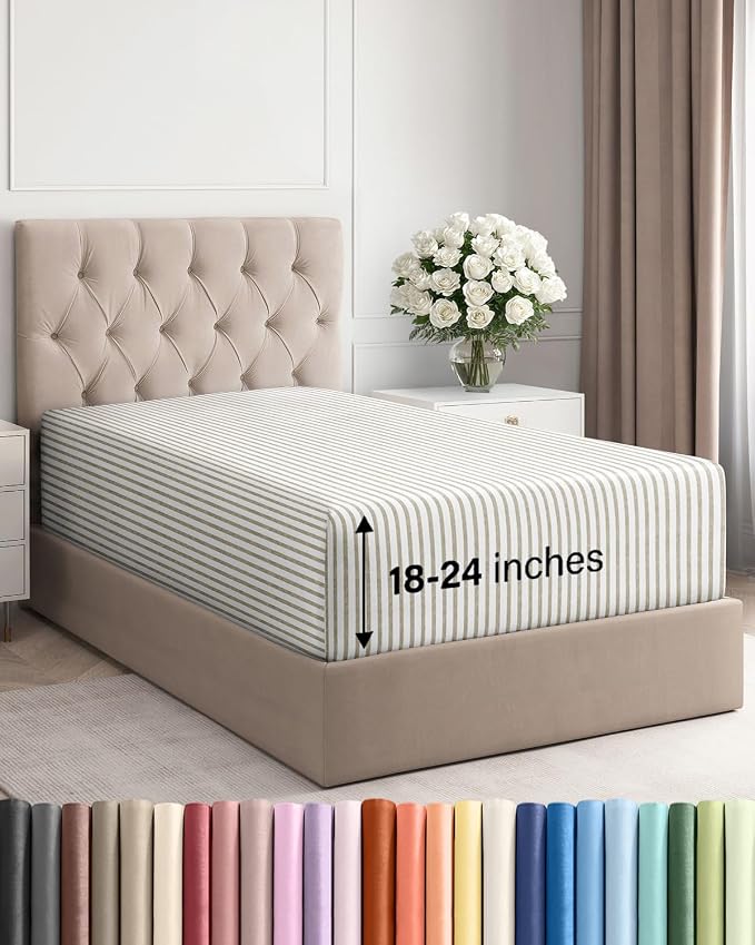 Extra Deep Twin XL Fitted Sheet by CGKUnlimited