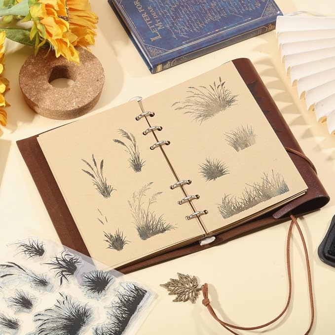 GLOBLELAND Grass Silhouette Clear Stamps - Image 3