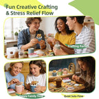 Microland Crafts for Teens Succulents Flower Making Kit, Teen Crafts Air Dry - Image 4