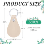 Taiyin 30 Pcs Leather Key Fob Kit - Image 2