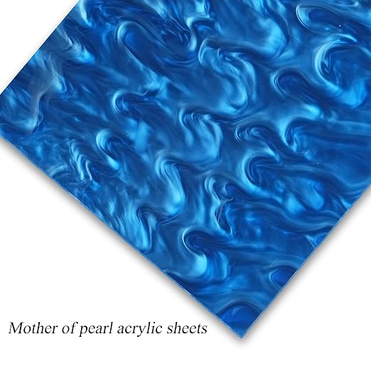 TOEPODO Pearlescent Ripple Cast Acrylic Sheets 1/8inch Thick Marble Acrylic - Image 2