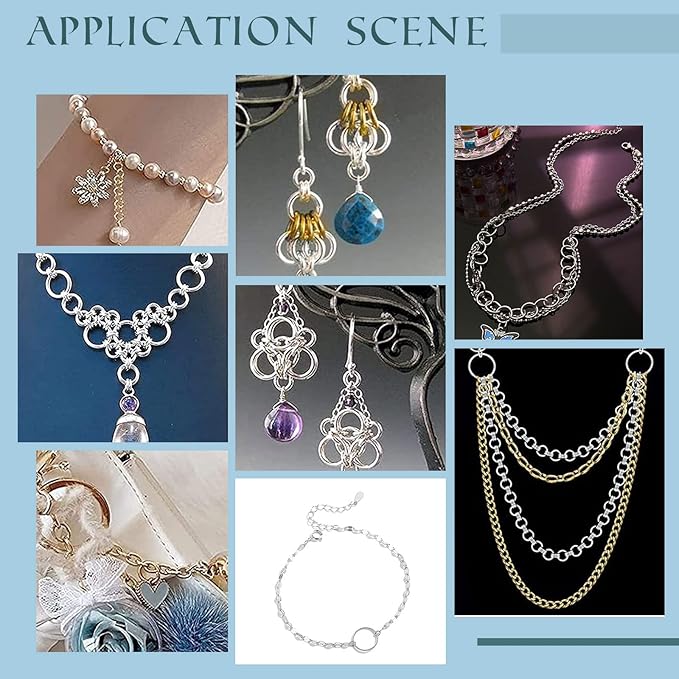PH PandaHall 830pcs Jewelry Making Findings Stainless Steel - Image 5