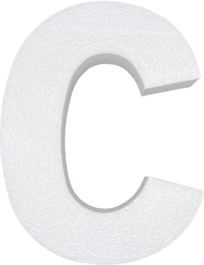 12 Inch Smooth Foam Letters by Crafts+Central