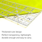 Sewing Ruler, 5 Piece Quilting Rulers, 3 x17 Inch, 1.5 x17 Inch, 3 x12 Inch - Image 2