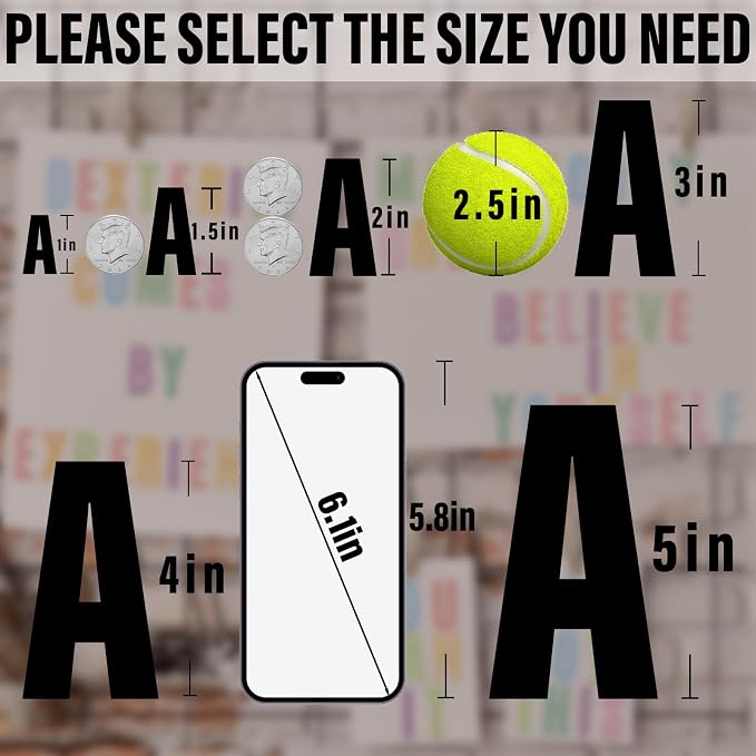 730 Pcs 10 Sheets Letter Stickers, Self Adhesive Waterproof 1.5 Inch Mailbox - Image 6