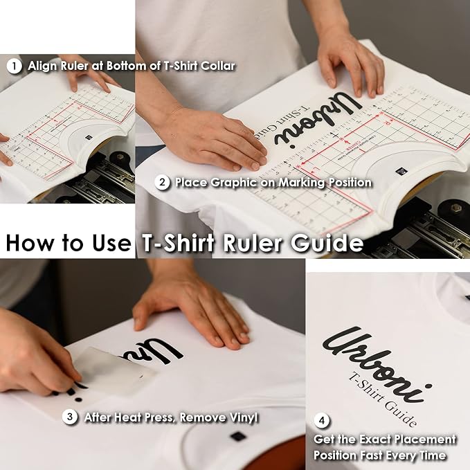 Standard Size - Tshirt Ruler Guide Vinyl Alignment, Shirt Measurement Tool - Image 9
