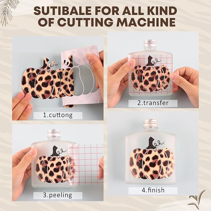 Tintnut Leopard Permanent Vinyl 8 Sheets 12"x10" Permanent Adhesive Vinyl | - Image 3