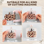 Tintnut Leopard Permanent Vinyl 8 Sheets 12"x10" Permanent Adhesive Vinyl | - Image 3
