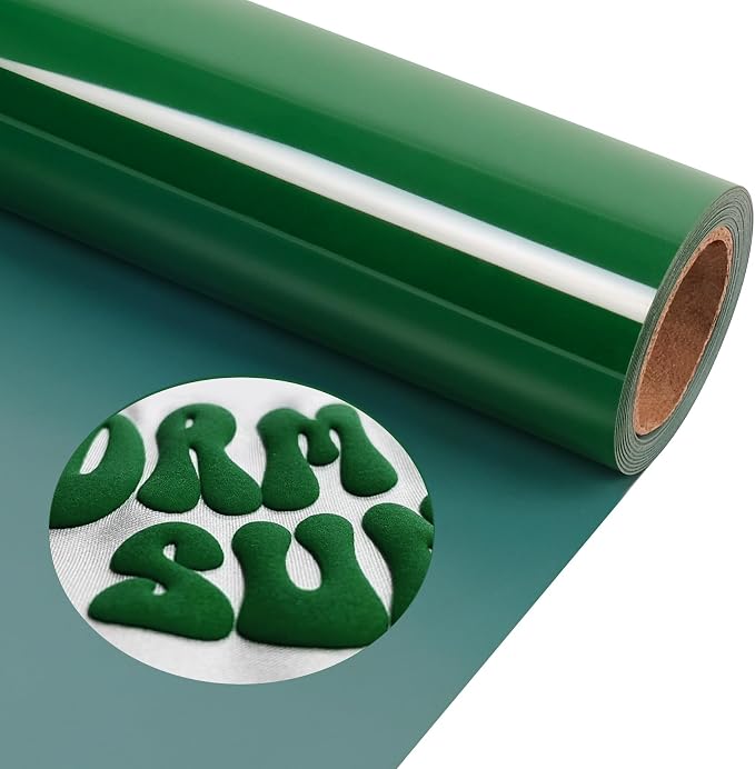 TORC 3D Puff Green Heat Transfer Vinyl HTV 12" X 5FT by TORC