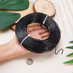 Fashewelry 180 Feet 12 Gauge Aluminum Wire Black Bendable Metal Craft Wire - Image 2