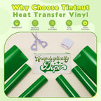 Tintnut Spanish Green Heat Transfer Vinyl, easy cut & weed, stretch washable - Image 3
