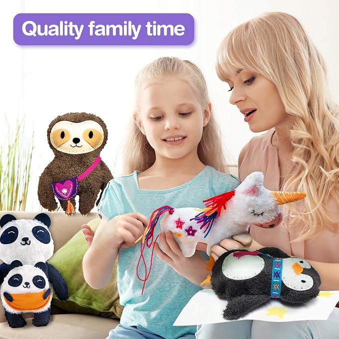 Avenir Sewing Kit for Kids Beginners My First Learn to Sew Craft, Plush Animal - Image 7