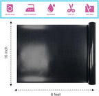 Black Heat Transfer 3D Puff Vinyl 10 Inch * 6 Foot Puff HTV Heat Transfer Vinyl - Image 2