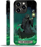 ZHEGAILIAN Case for iPhone 14 Pro, The Hermit Night Skull Durable Shockproof by Home