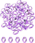 MECCANIXITY 50Pcs Acrylic Oval Gems 13x18 mm Flat Back Artificial Rhinestones by MECCANIXITY