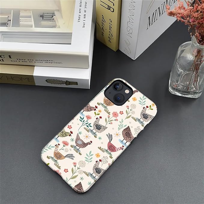 ZHEGAILIAN Case for iPhone 13 14, Chicken Farmhouse Animal Rooster Durable - Image 4