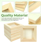 FSWCCK 10 Pack 4 x 4 inch Wood Panel Boards, Unfinished Wood Canvas Panels - Image 3
