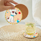 EWJRNSF 8 PCS Diamond Art Coasters Kit, Small Diamond Painting Coasters - Image 6