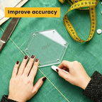 6Pieces Hexagon Quilting Templates Set, Acrylic Quilting Rulers and Templates - Image 7