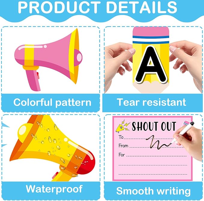Pencil Theme Staff Shout Outs Bulletin Board Decorations Colorful Back to - Image 3