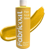 Fabricoat Mustard Yellow Fabric Upholstery Paint & Dye | 500ml / 17 fl oz | by Fabricoat